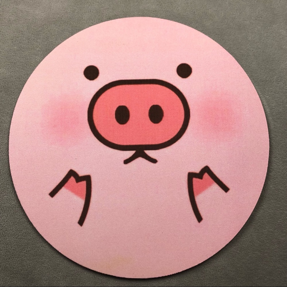 Piggy Face Graphic Mouse Pad ~ Brand New!